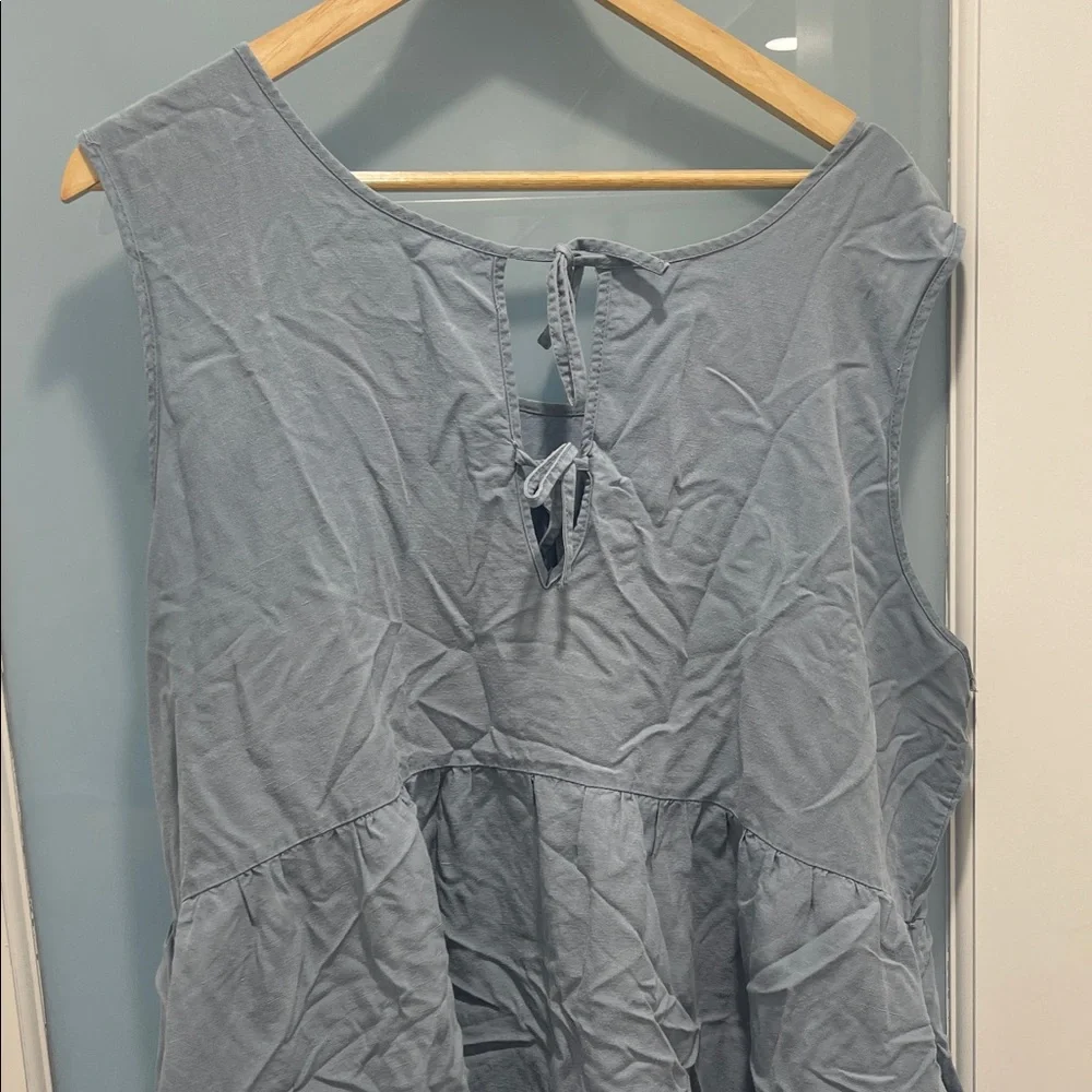 Tradlands birdie Light Blue Sleeveless Midi Dress - Picture 4 of 6